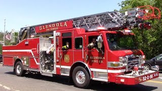 Wall Glendola Fire Company Ladder 290 Responding 61718 [upl. by Somar250]