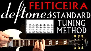 Deftones Feiticeira Standard Tuning Method Guitar Lesson  Guitar Tabs  Guitar Chords  Cover [upl. by Morey918]