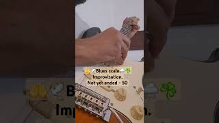 Not yet ended  50🤲🕊️Blues scale⛈️☘️Improvisation guitar bluesscale guitarmusic blues shorts [upl. by Nodle]