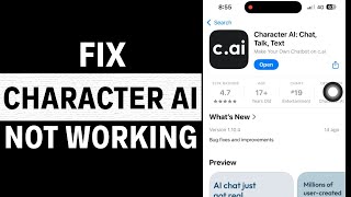 Character AI App Not Working How to Fix Character AI App Not Working [upl. by Aridni290]