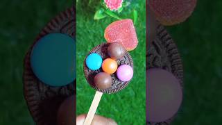 Oreo biscuit with gini gams with heart❤popsiclesatisfyingvideoshorts [upl. by Arbe]