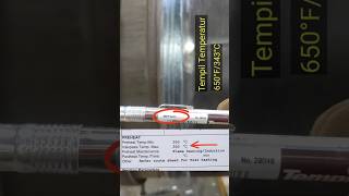 Tukanglas Pemula harus tahu mengecek temperatur welding welder hardwork shorts viralvideo [upl. by Hochman]