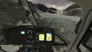 H125 Helicopter Mountain Landing Practice in MSFS [upl. by Torres]