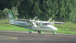 first flight 1970 of this PARTENAVIA P68 design  PHMAV  departure Ostend AIRPORT [upl. by Eenaj]