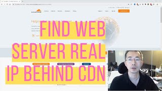 Find Out Web Server Real Public IP Which is behind CDN [upl. by Gnilrad958]