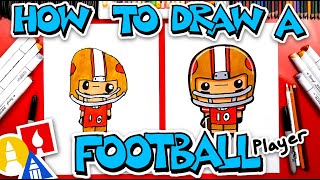 How To Draw A Football Player [upl. by Onirefes877]