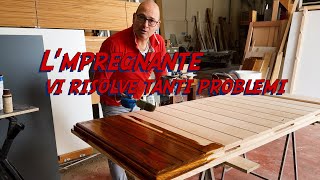 verniciare con Impregnante per legno [upl. by Akinuahs267]