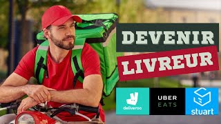 Devenir livreur Uber Stuart Delivreo microentreprise livreur autoentrepreneur [upl. by Renee683]