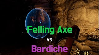 Felling axe VS Bardiche  Dark and Darker Barbarian solo [upl. by Merriott654]