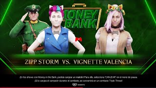 WWE 2k19 Zipp Storm vs Vignette Valencia [upl. by Yenduhc]