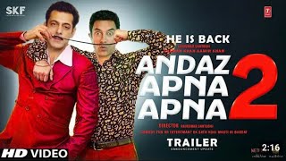 Andaaz Apna Apna 2  TRAILER  Salman Khan  Aamir Khan  Ranbir Kapoor  Rajkumar Santoshi  Update [upl. by Aldwin]