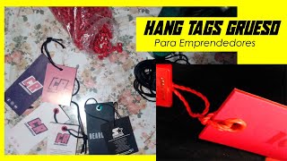 🏆COMO fabricar ETIQUETAS colgantes PARA ropa GRUESO  HANG TANGS DIY [upl. by Torrin569]