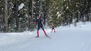 BouffardNesbitt and Leclair skiathlon Canadian Beijing Prep Camp [upl. by Elonore52]