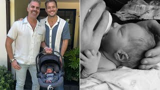 Colton Underwood Is a Dad Bachelor Star and Husband Jordan C Brown Welcome First Baby Son Bishop [upl. by Wesa588]