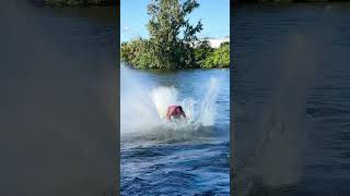 How to flip on a stand up jet ski jetski standup howto [upl. by Viquelia74]