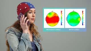 Aires Tech EEG Brain Scan Demonstration  EMF effects on the brain [upl. by Eilram]