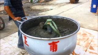 Kunichen waterproof cement additive against water pressure test [upl. by Lladnew468]