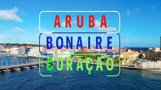 Aruba Bonaire and Curacao ABC Islands  4k Drone View [upl. by Verina]