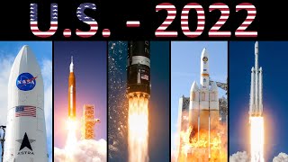 Rocket Launch Compilation 2022  US Rockets [upl. by Ellinet]