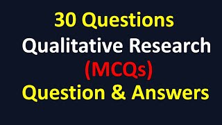 Top 30 Objective Qualitative Research Question Answers [upl. by Gualterio789]