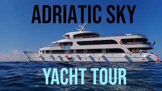 Cruise ships Adriatic Sky Yacht Tour croatia adriaticskyyacht [upl. by Ramsa]