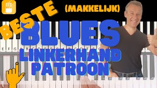 Beginners blues pianoles 1  Beste Blues Piano Linkerhand Patroon makkelijke versie [upl. by Katinka278]