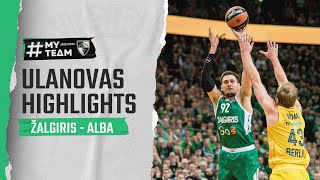 Edgaras Ulanovas highlights  Zalgiris  ALBA  20221104 [upl. by Oikim549]