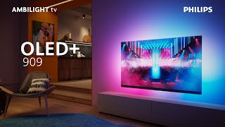 Philips Ambilight TV OLED909  OLED  4sided Ambilight [upl. by Suivatra728]