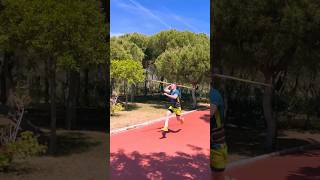 Javelin throwing technique slow motion video javelinthrow shorts technique throw javelin [upl. by Mairem]