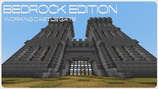 Castle Gate Tutorial BEDROCK EDITION [upl. by Sven]