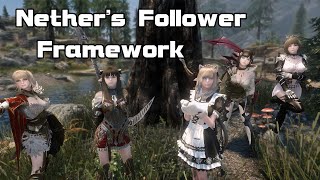 Skyrim Mod  Nethers Follower Framework Showcase [upl. by Kushner420]