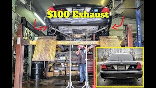 quotPOOR MANSquot Flowmasters CHEAP Exhaust Alternative for Crown Victoria [upl. by Bromley]