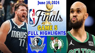 Dallas Mavericks vs Boston Celtics NBA Finals FULL Game 5 Highlights 061624  2024 NBA Finals [upl. by Amik]