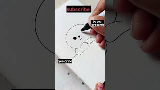 Do you like pandapanda drawing easy step by step [upl. by Otilesoj]