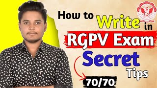 How to write in RGPV exam  Rgpv exam me likhne ka tarika  5 secret tips for 90 in Rgpv exam [upl. by Amol]