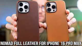 Nomad Full Leather Case for iPhone 16 Pro Max [upl. by Akienaj62]