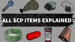 All SCP Items ExplainedSCP Containment Breach Guide [upl. by Skyler]