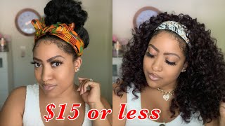 Affordable Headband Wig Lookbook  Under 15 Half Wigs [upl. by Randene]