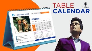 How to Create Table Calendar Design in CorelDraw  Calendar Design 2025  Calendar Wizard  Generate [upl. by Ivzt92]