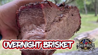 Overnight Brisket on a Pellet Smoker  Smoking a Brisket on a Pellet Grill Yoder YS640s [upl. by Carmelo]