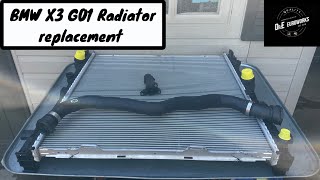 Radiator Replacement 2019 BMW X3 X4 G01 G02 [upl. by Ahsiened]