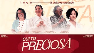 Culto Preciosas  09h aovivo [upl. by Adnohsed]