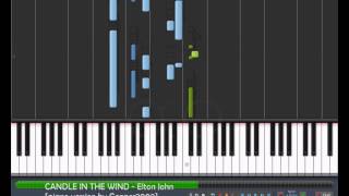 CANDLE IN THE WIND  Elton John piano tutorial cover by quotgenper2009quot [upl. by Griseldis]