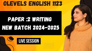 OLevels English 1123 Paper 2 Writing [upl. by Eidson439]