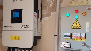 inverex Nitrox 8kw ip65 Hybrid solar inverter settings [upl. by Kilby]