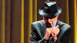 Leonard Cohen  Anthem dublin 12092013 [upl. by Daub467]