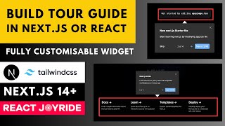 Build Tour Guide in Nextjs 15 and Reactjs  reactjoyride [upl. by Anemolif680]