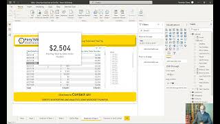 Running Total and Tooltip  Power BI [upl. by Nlocnil]