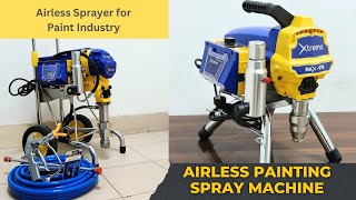 Airless Sprayer shape Paint Industry  Airless Paint Spraying Machine [upl. by Mackie152]