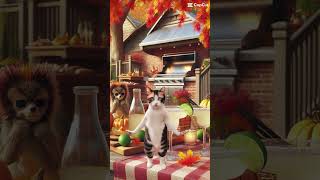 Happy dance for November when hurricane season comes to an end cat margarita thanksgiving 🐈‍⬛🕺 [upl. by Arodal102]